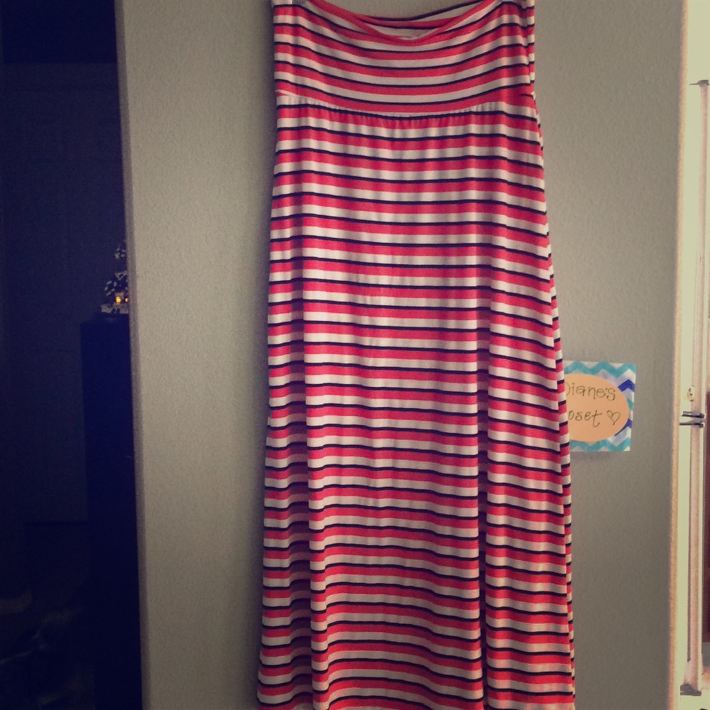 Azules Women's Striped Long Maxi Skirt